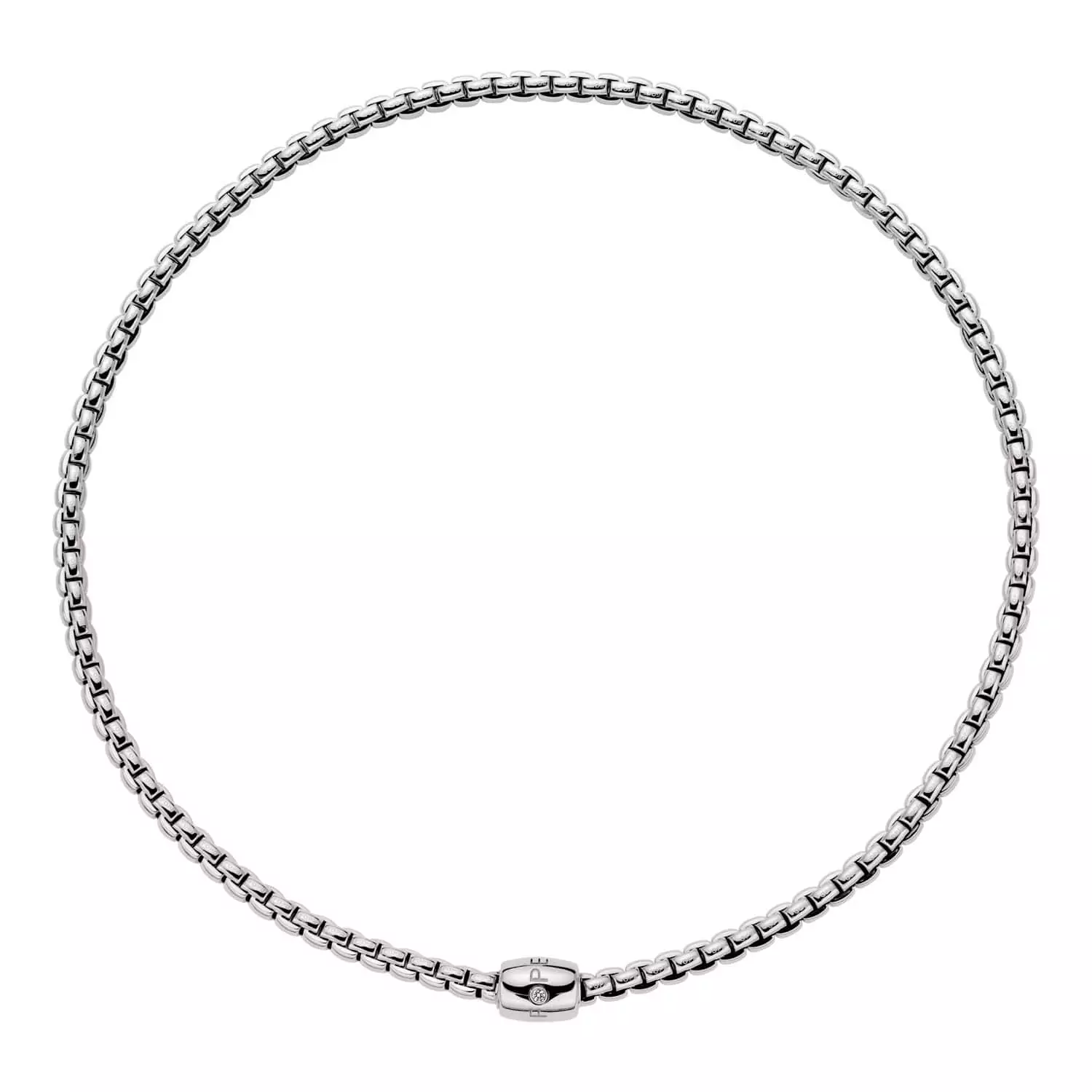 Collier von Fope aus 18 Karat Weißgold mit Brillant
