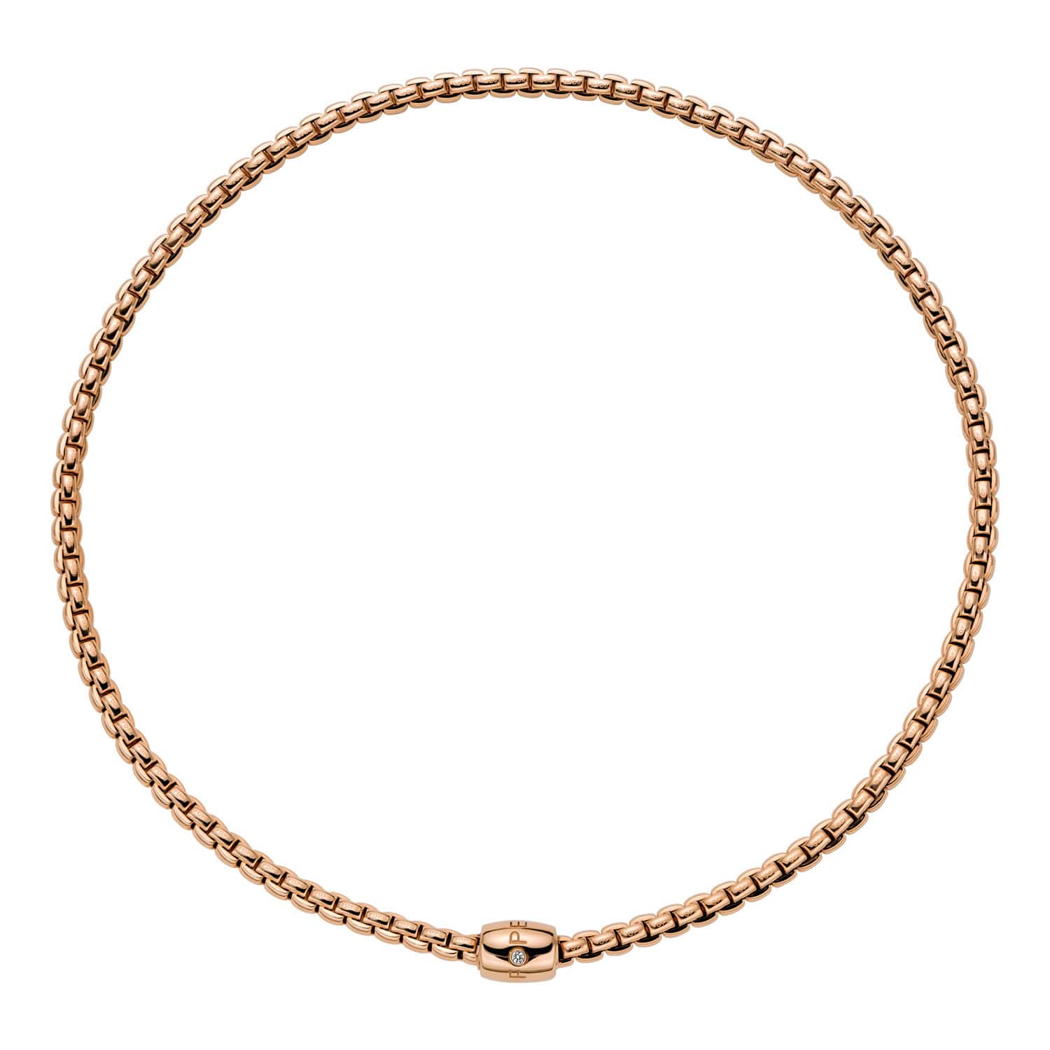 Collier von Fope aus 18 Karat Roségold mit Brillant
