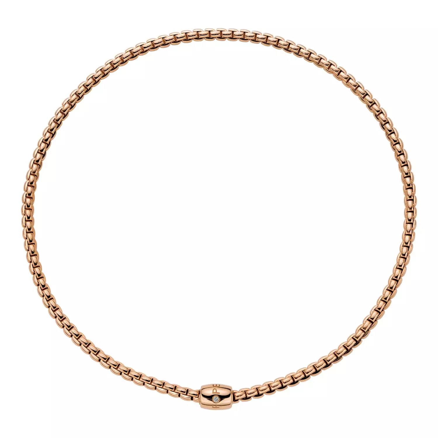 Collier von Fope aus 18 Karat Roségold mit Brillant