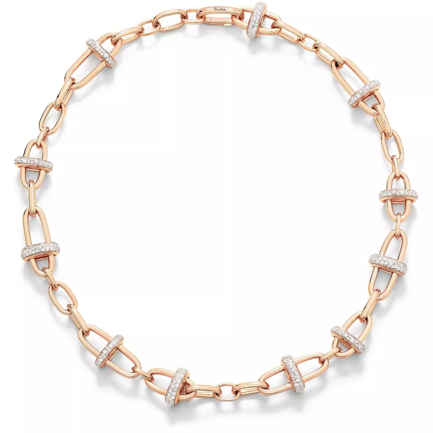 Pomellato Iconica Collier aus Roségold mit Diamanten
