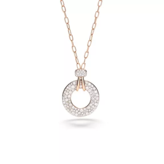 Pomellato Iconica Collier aus Roségold mit Diamanten