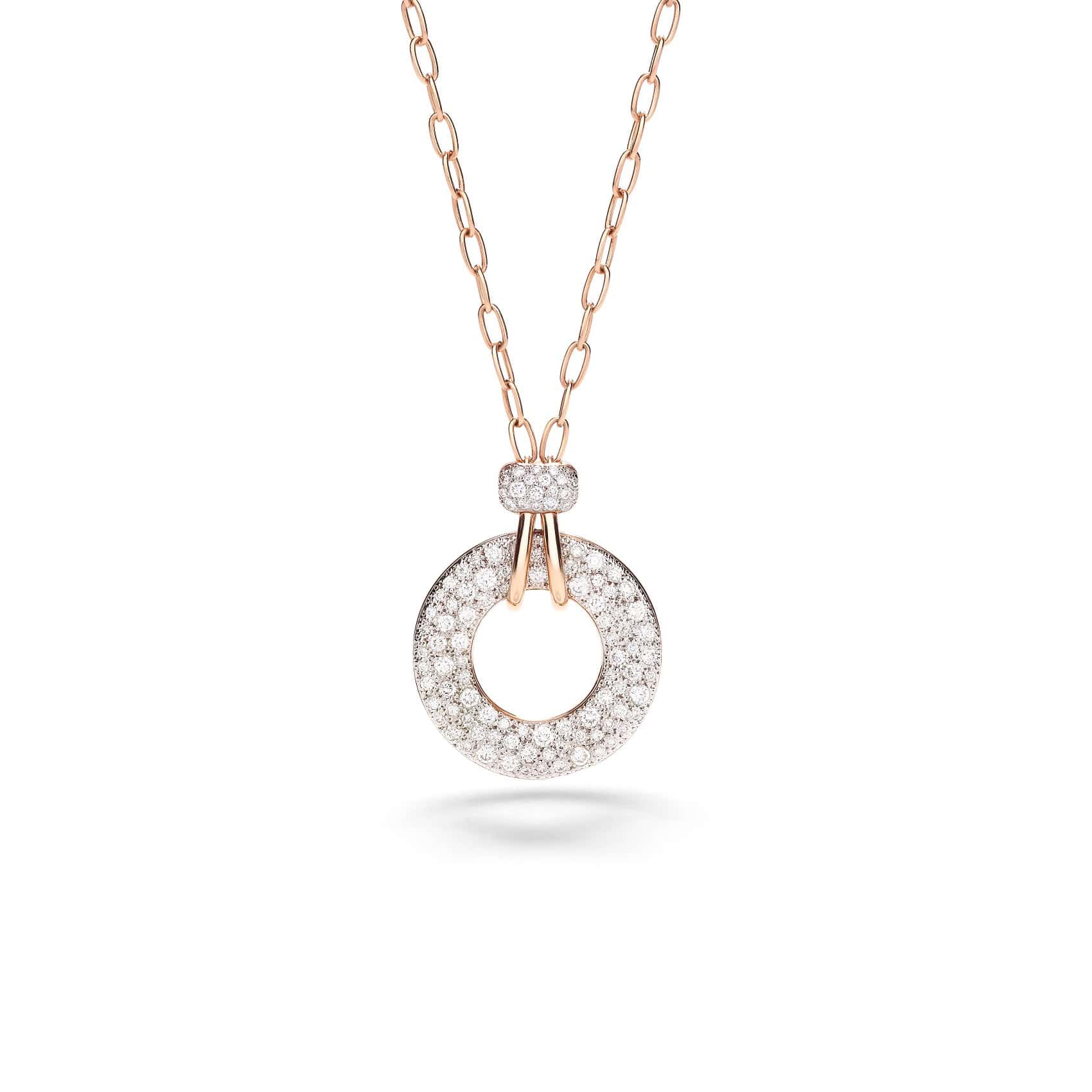 Pomellato Iconica Collier aus Roségold mit Diamanten
