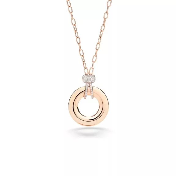 Pomellato Iconica Collier aus Roségold mit Diamanten