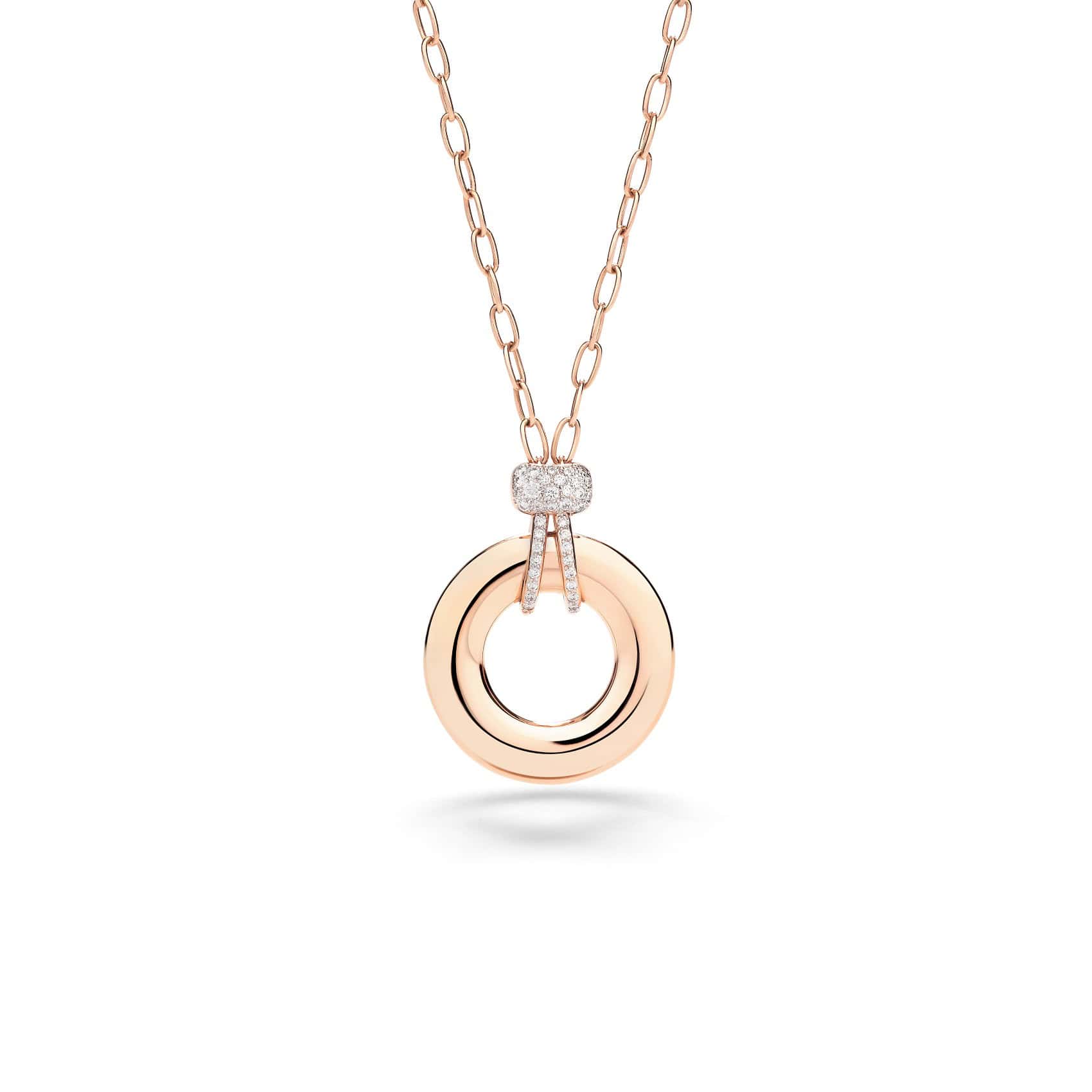 Pomellato Iconica Collier aus Roségold mit Diamanten