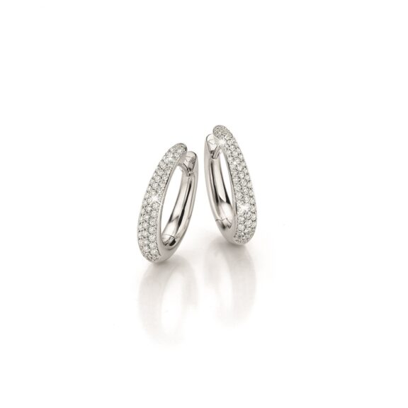 Ohrschmuck aus Weißgold mit Diamanten