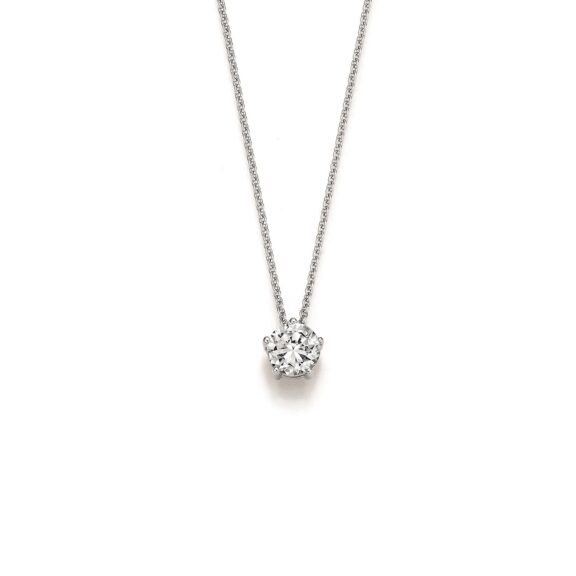 Collier aus Weißgold mit Diamant