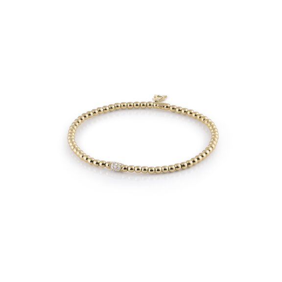 Armband Stretchy aus Gelbgold mit Diamanten