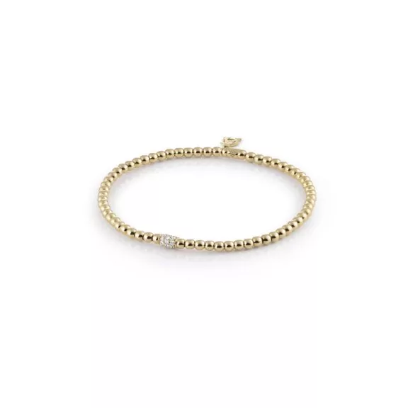 Armband Stretchy aus Gelbgold mit Diamanten