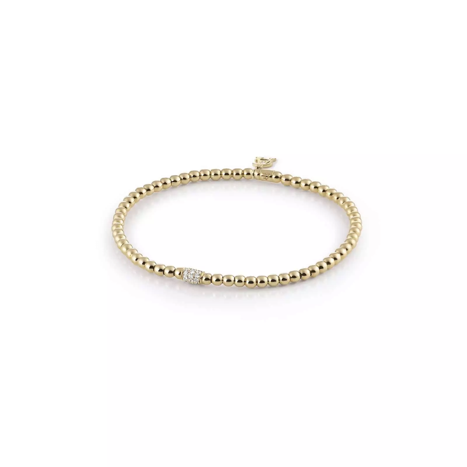 Armband Stretchy aus Gelbgold mit Diamanten