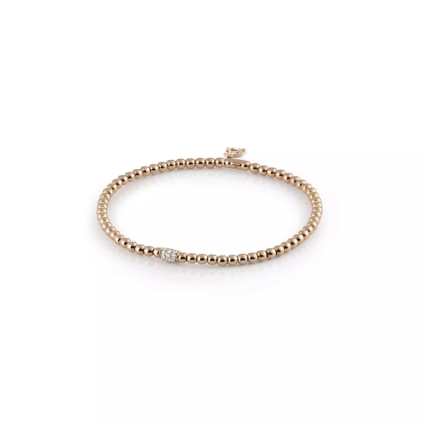 Armband Stretchy aus Roségold mit Diamanten
