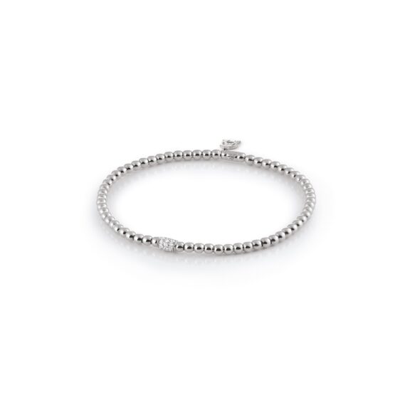 Armband Stretchy aus Weißgold mit Diamanten