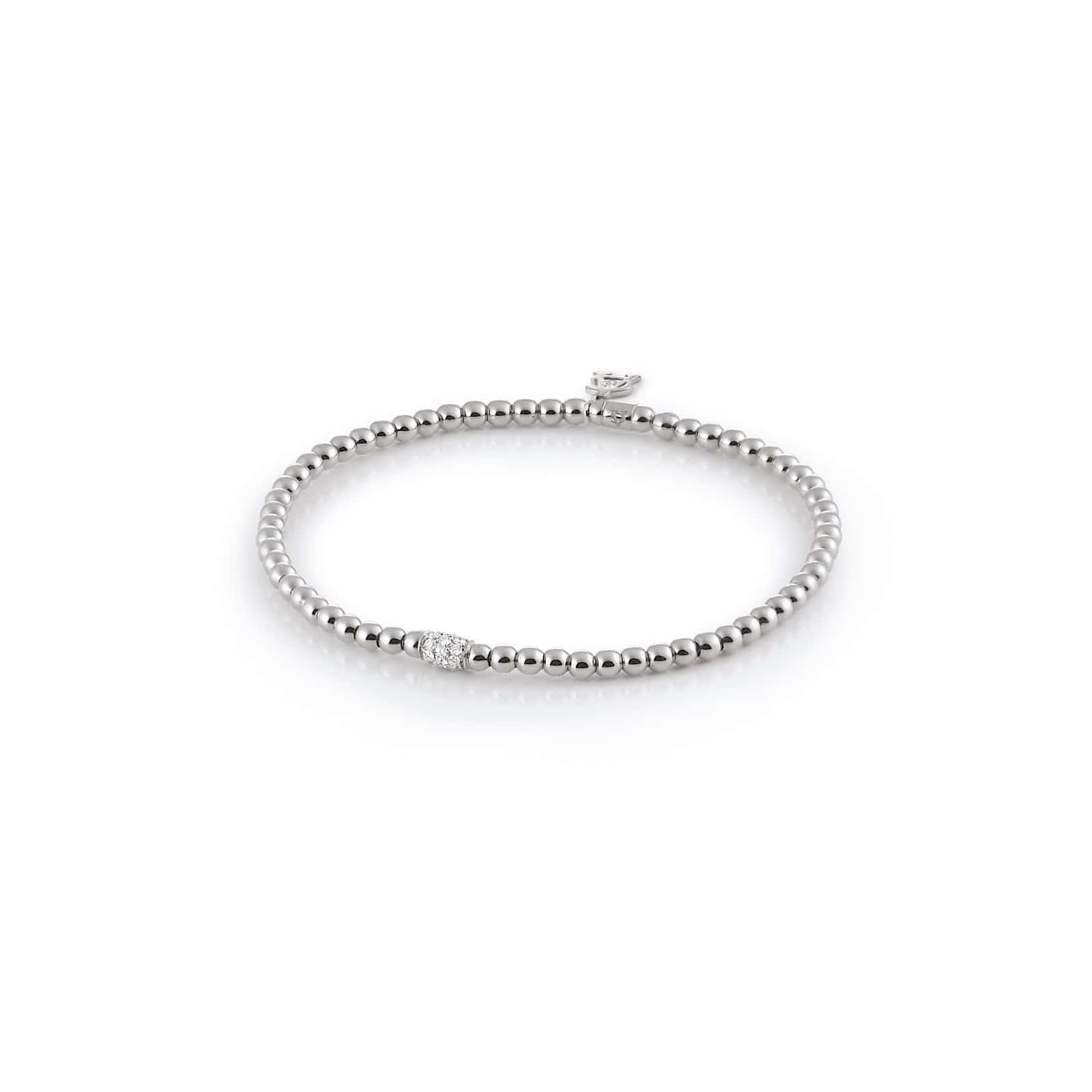 Armband Stretchy aus Weißgold mit Diamanten