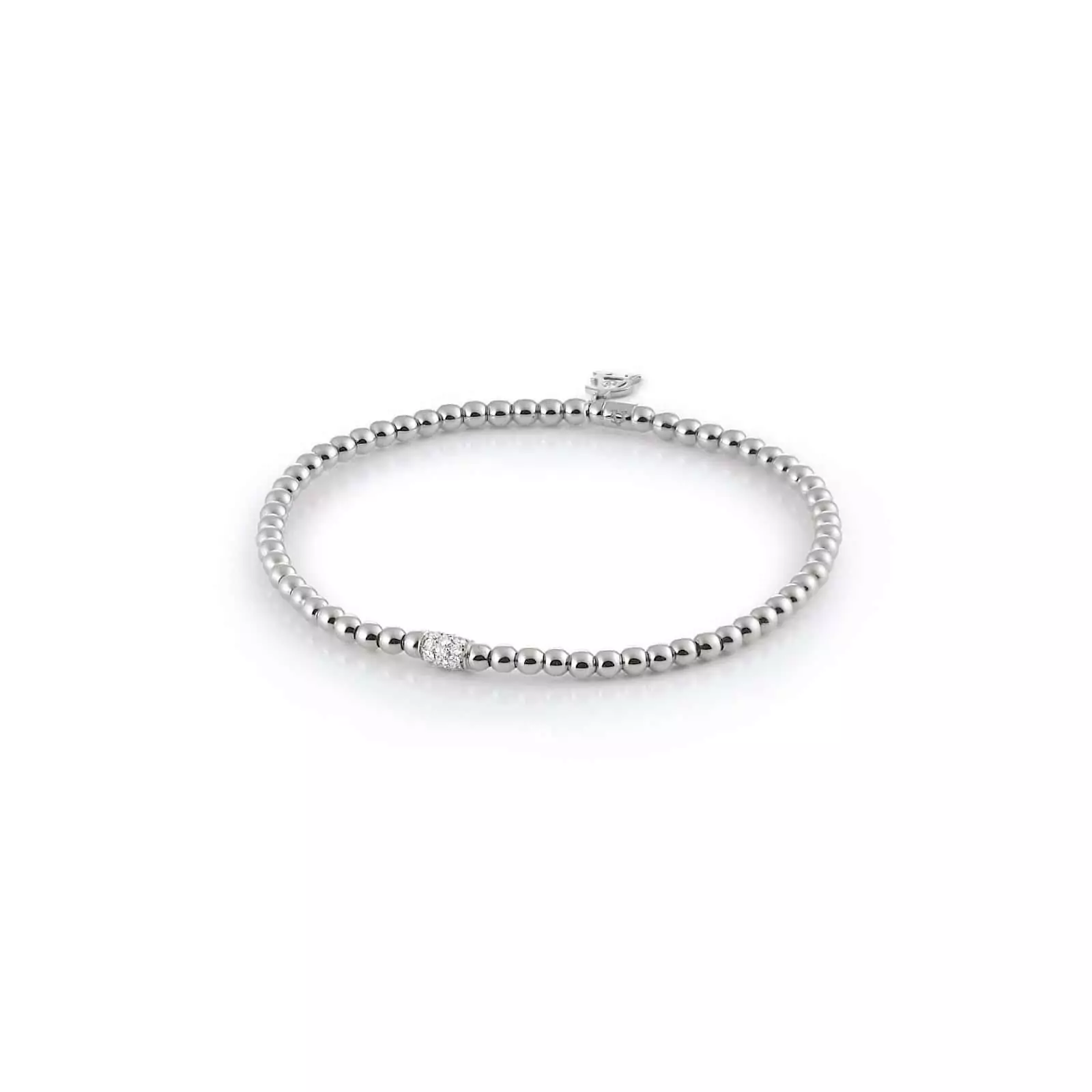 Armband Stretchy aus Weißgold mit Diamanten