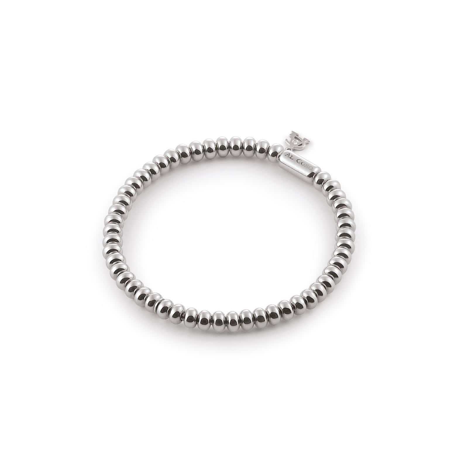 Armband Stretchy aus Weißgold mit Diamant