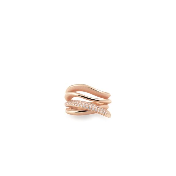 Annamaria Cammilli Firenze Ring aus 18 Karat Pink Champagne Gold mit Brillanten