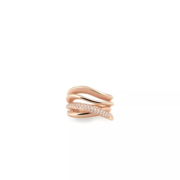 Annamaria Cammilli Firenze Ring aus 18 Karat Pink Champagne Gold mit Brillanten