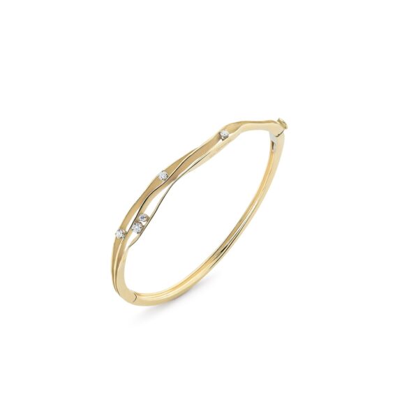 Annamaria Cammilli Dune Armreif aus 18 Karat Yellow Sunrise Gold mit Brillanten