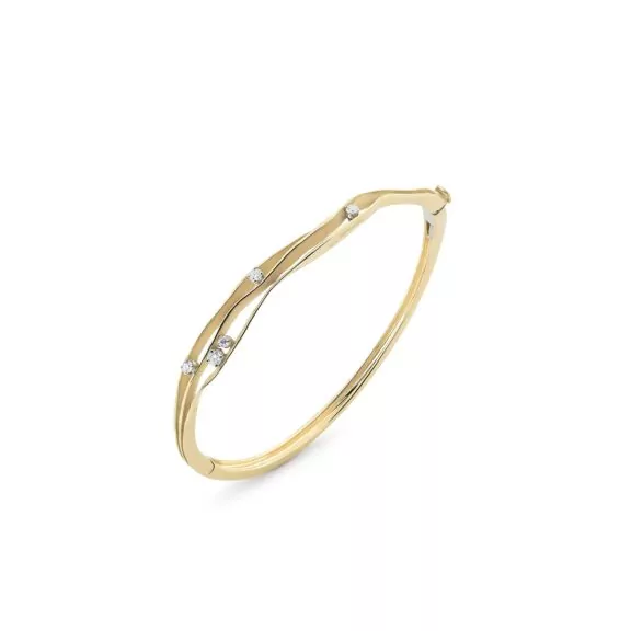 Annamaria Cammilli Dune Armreif aus 18 Karat Yellow Sunrise Gold mit Brillanten