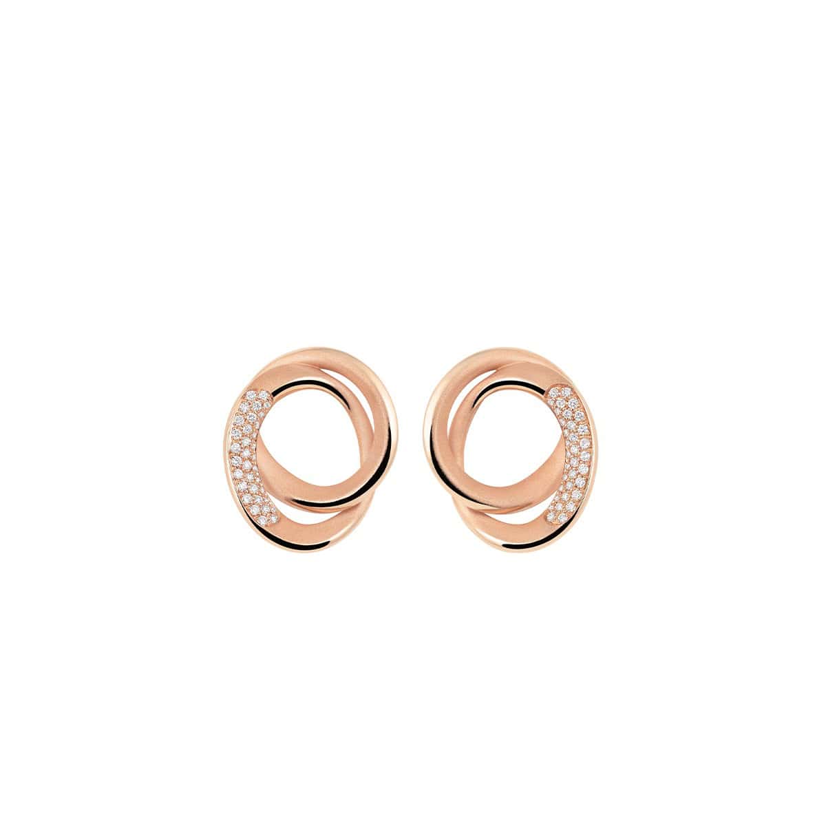 Annamaria Cammilli Firenze Ohrschmuck aus 18 Karat Pink Champagne Gold mit Brillanten