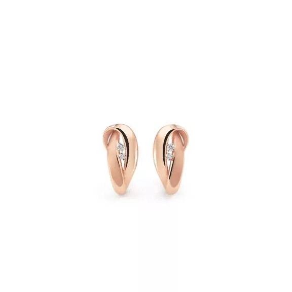 Annamaria Cammilli Firenze Ohrschmuck aus 18 Karat Pink Champagne Gold mit Brillanten