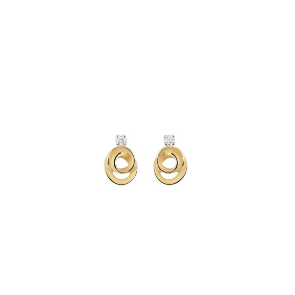 Annamaria Cammilli Dune Assolo Ohrschmuck aus 18 Karat Yellow Sunrise Gold mit Brillanten