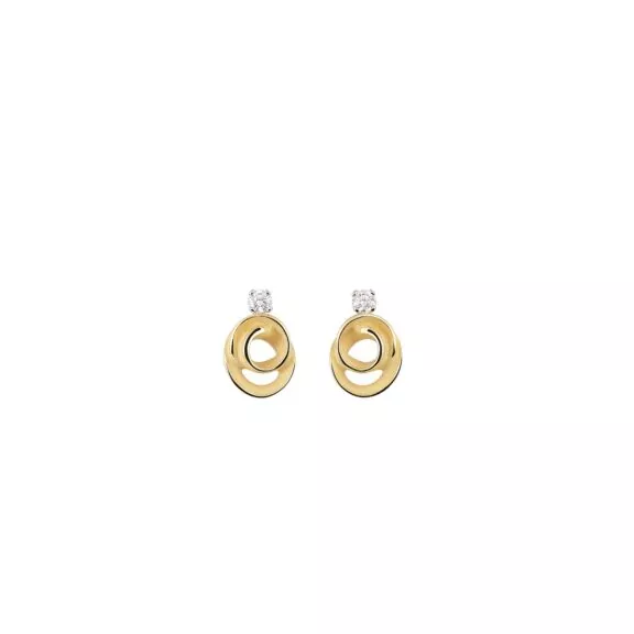 Annamaria Cammilli Dune Assolo Ohrschmuck aus 18 Karat Yellow Sunrise Gold mit Brillanten