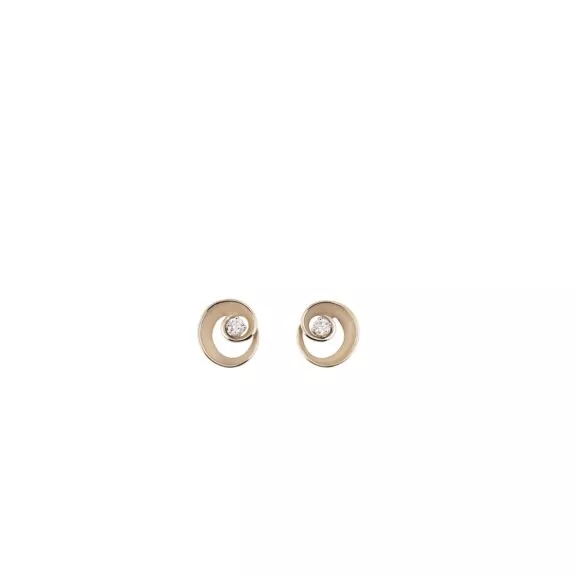 Annamaria Cammilli Dune Assolo Ohrschmuck aus 18 Karat Natural Beige Gold mit Brillanten