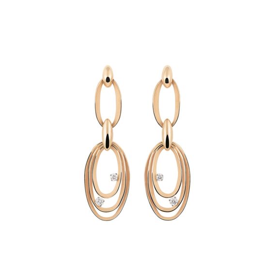 Annamaria Cammilli Dune Chic Ohrschmuck aus 18 Karat Orange Apricot Gold mit Brillanten