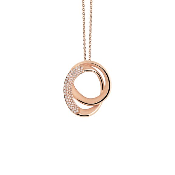 Annamaria Cammilli Firenze Collier aus 18 Karat Pink Champagne Gold mit Brillanten