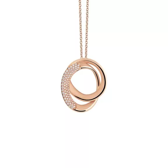 Annamaria Cammilli Firenze Collier aus 18 Karat Pink Champagne Gold mit Brillanten