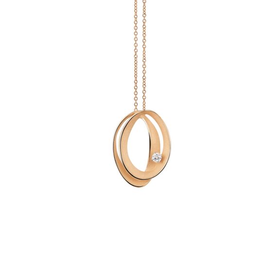 Annamaria Cammilli Dune Collier aus 18 Karat Orange Apricot Gold mit Brillant