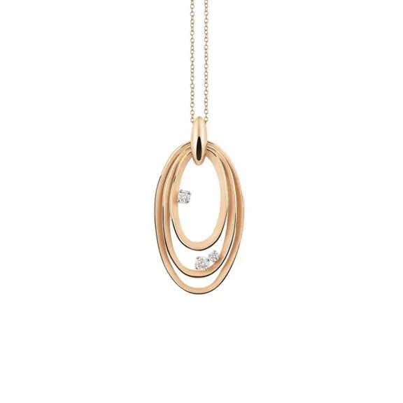 Annamaria Cammilli Dune Chic Collier aus 18 Karat Orange Apricot Gold mit Brillanten