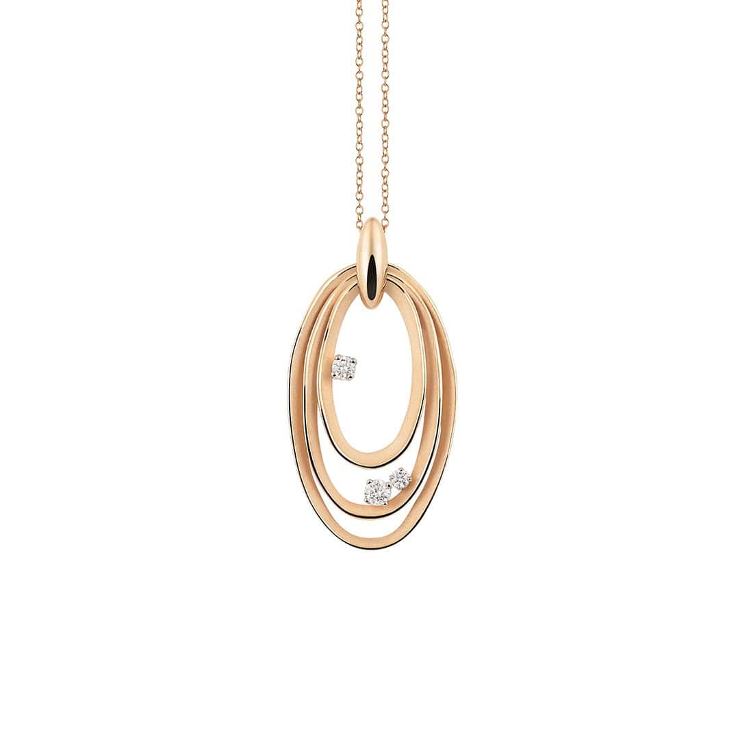 Annamaria Cammilli Dune Chic Collier aus 18 Karat Orange Apricot Gold mit Brillanten