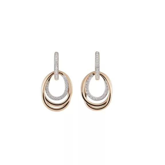 Ohrschmuck Serenata aus Roségold mit Diamanten