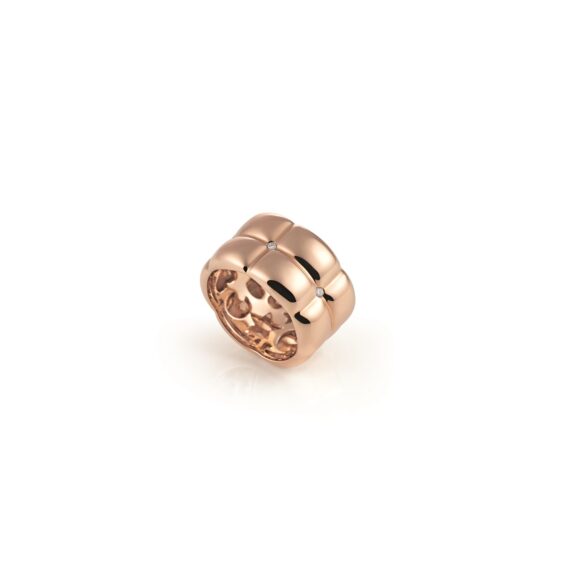 Ring La Piazza aus Roségold mit Diamanten
