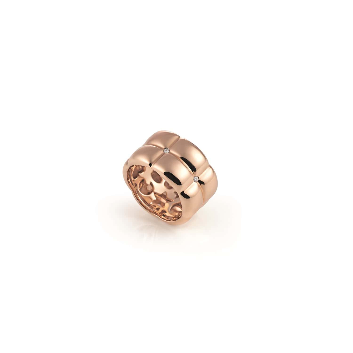 Ring La Piazza aus Roségold mit Diamanten
