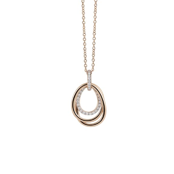 Anhänger Serenata aus Roségold mit Diamanten