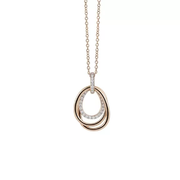 Anhänger Serenata aus Roségold mit Diamanten