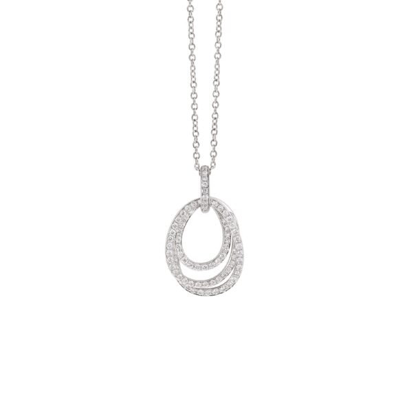 Anhänger Serenata aus Weißgold mit Diamanten