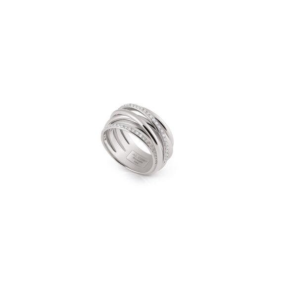 Ring Serenata aus Weißgold mit Diamanten