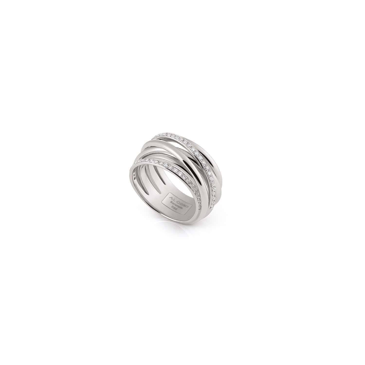 Ring Serenata aus Weißgold mit Diamanten