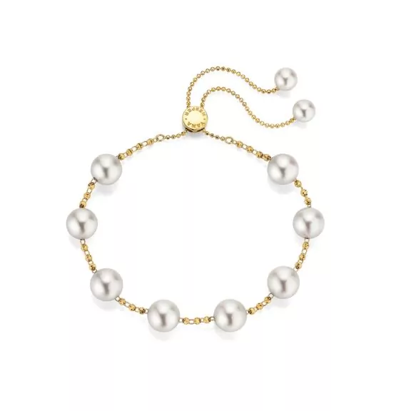 Armband aus Gelbgold mit Zuchtperlen