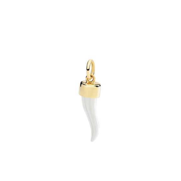 Dodo Anhänger Horn aus 9 Karat Roségold mit Silber