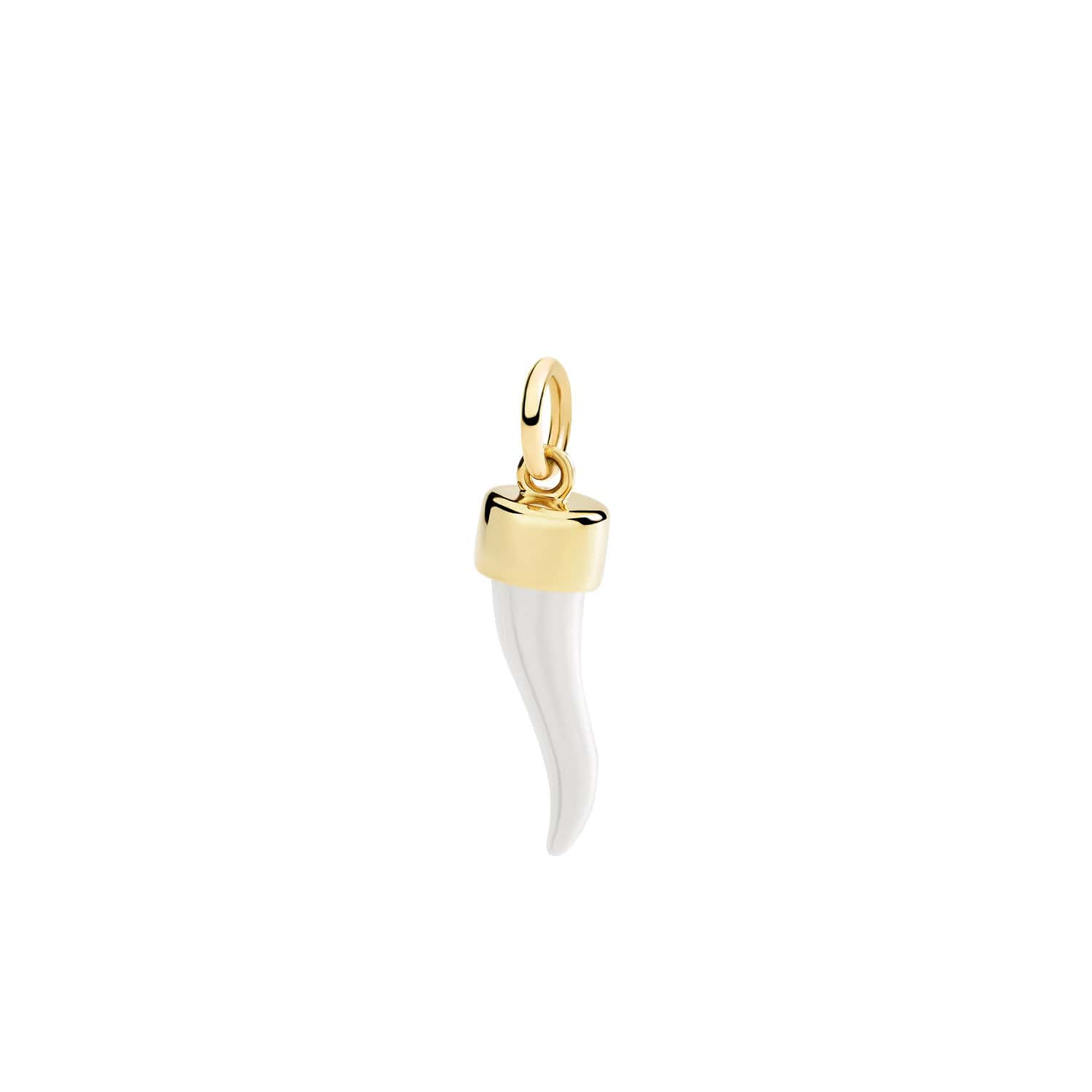 Dodo Anhänger Horn aus 9 Karat Roségold mit Silber