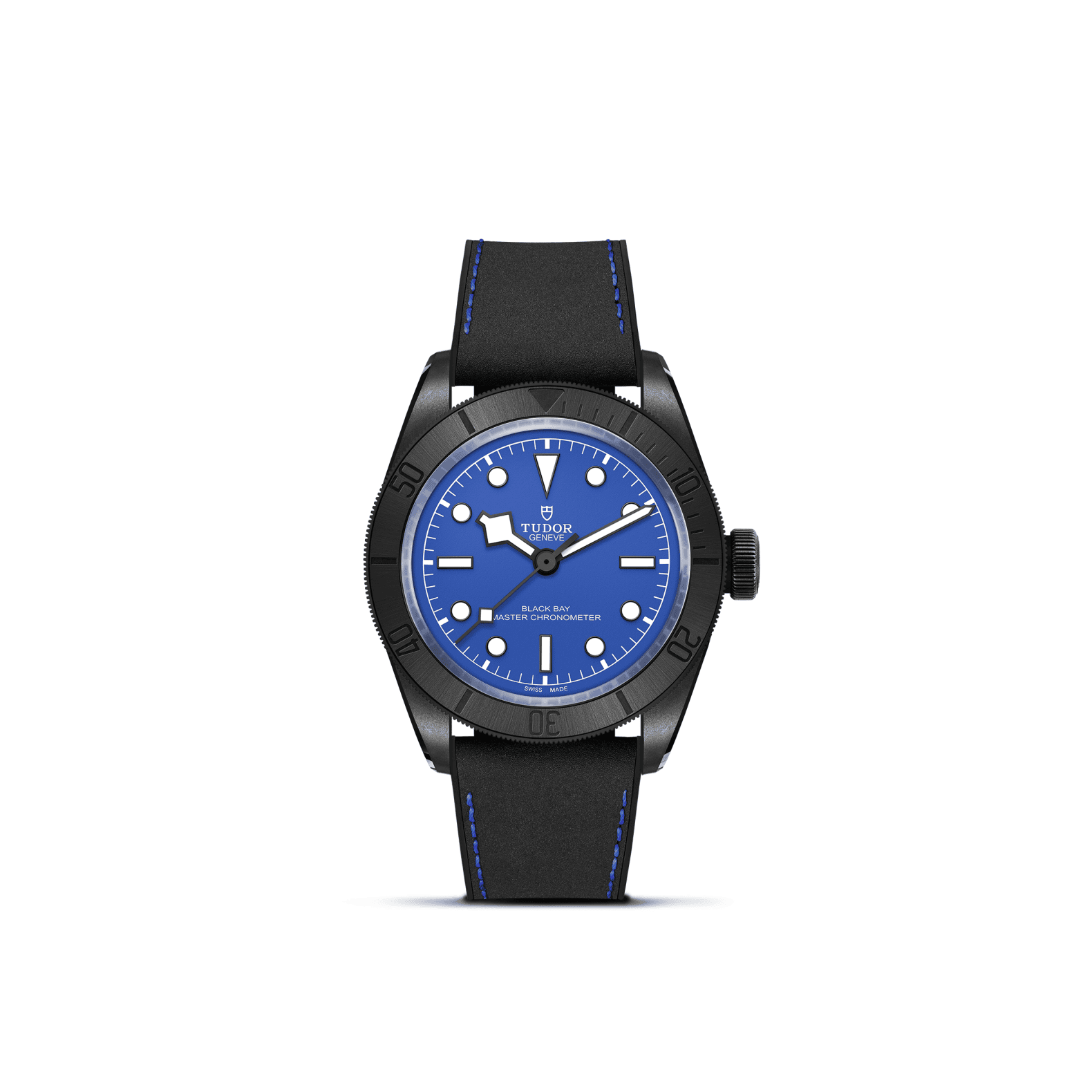Tudor Black Bay Ceramic mit Keramikgehäuse und Hybridarmband sowie blauem Zifferblatt