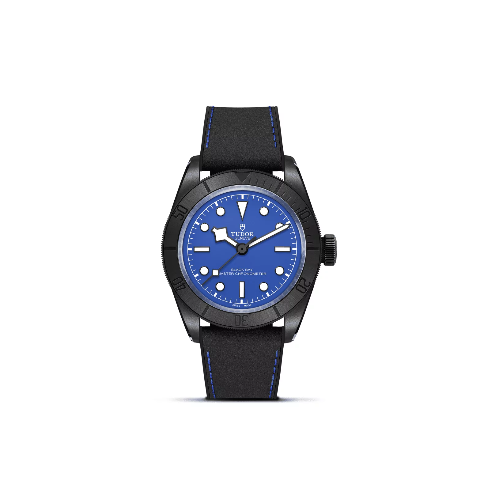 Tudor Black Bay Ceramic mit Keramikgehäuse und Hybridarmband sowie blauem Zifferblatt