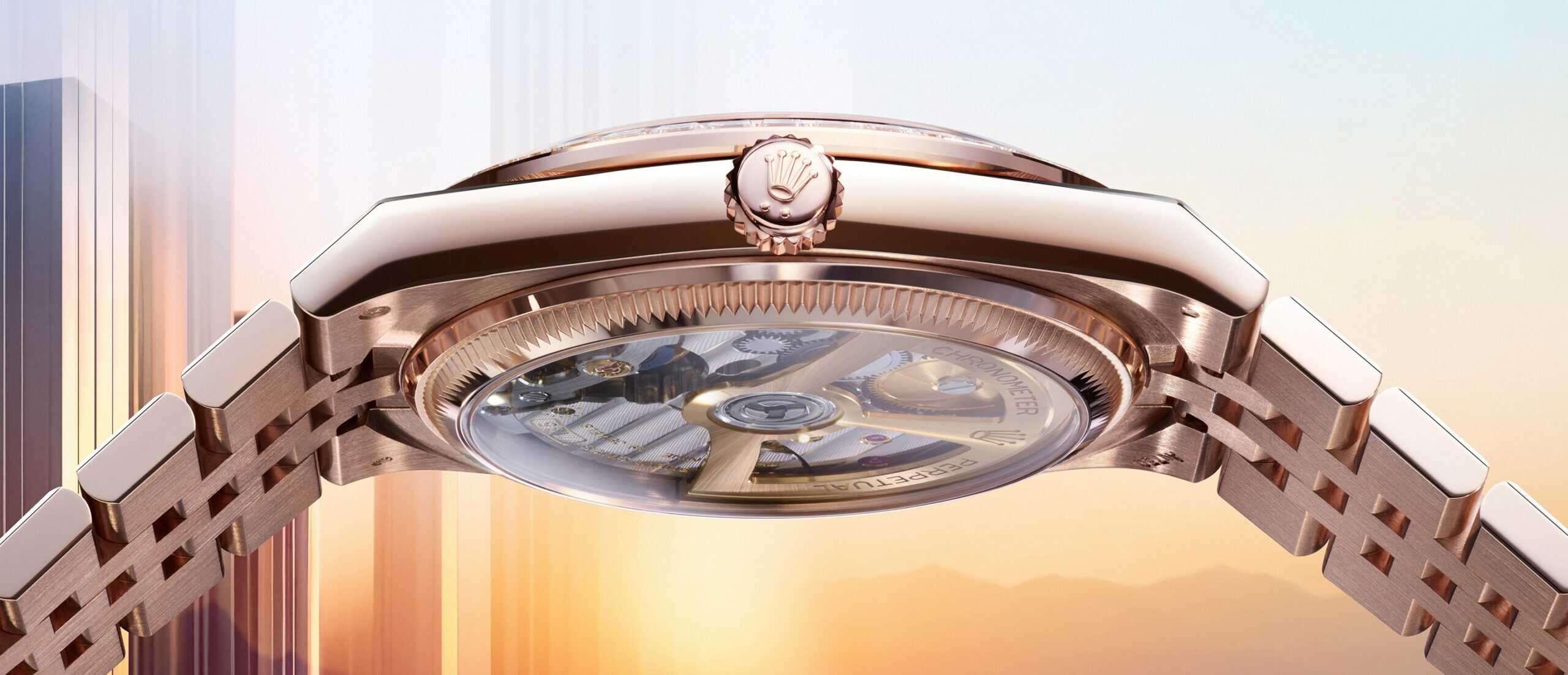 Der Saphirglasboden der neuen Rolex Land-Dweller
