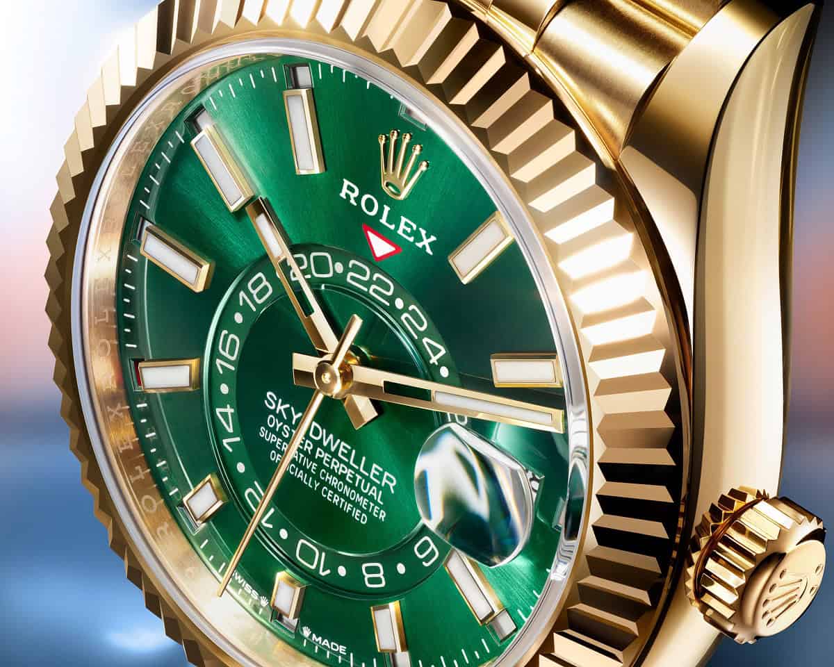 Das neue grüne Zifferblatt der Rolex Sky-Dweller