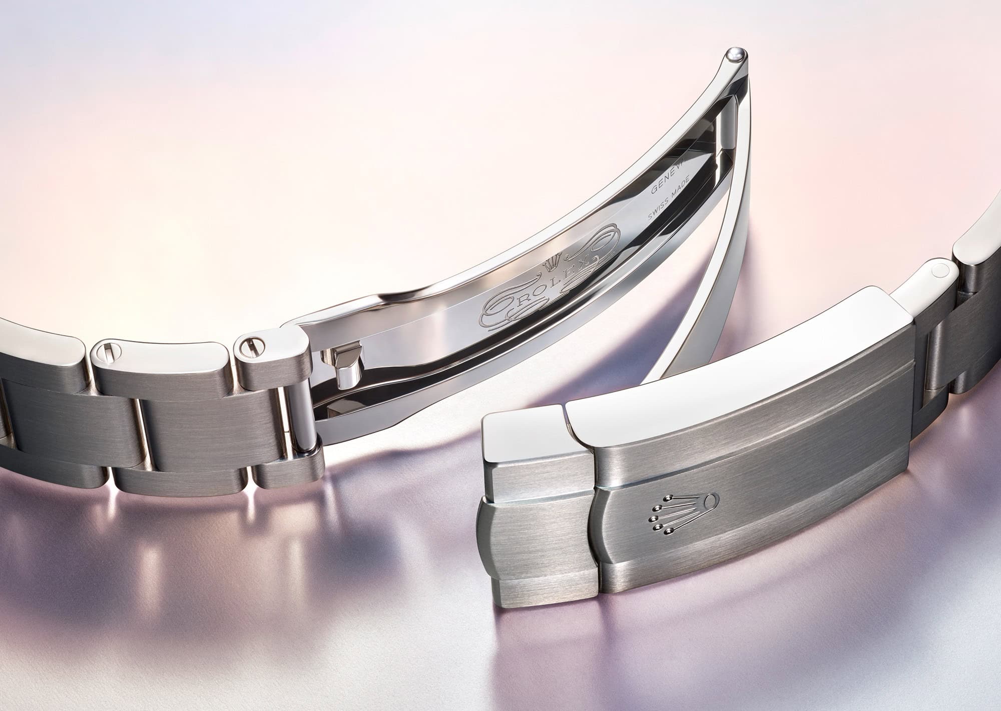 Das Oyster-Band und die Schließe der Rolex Oyster-Clasp Perpetual