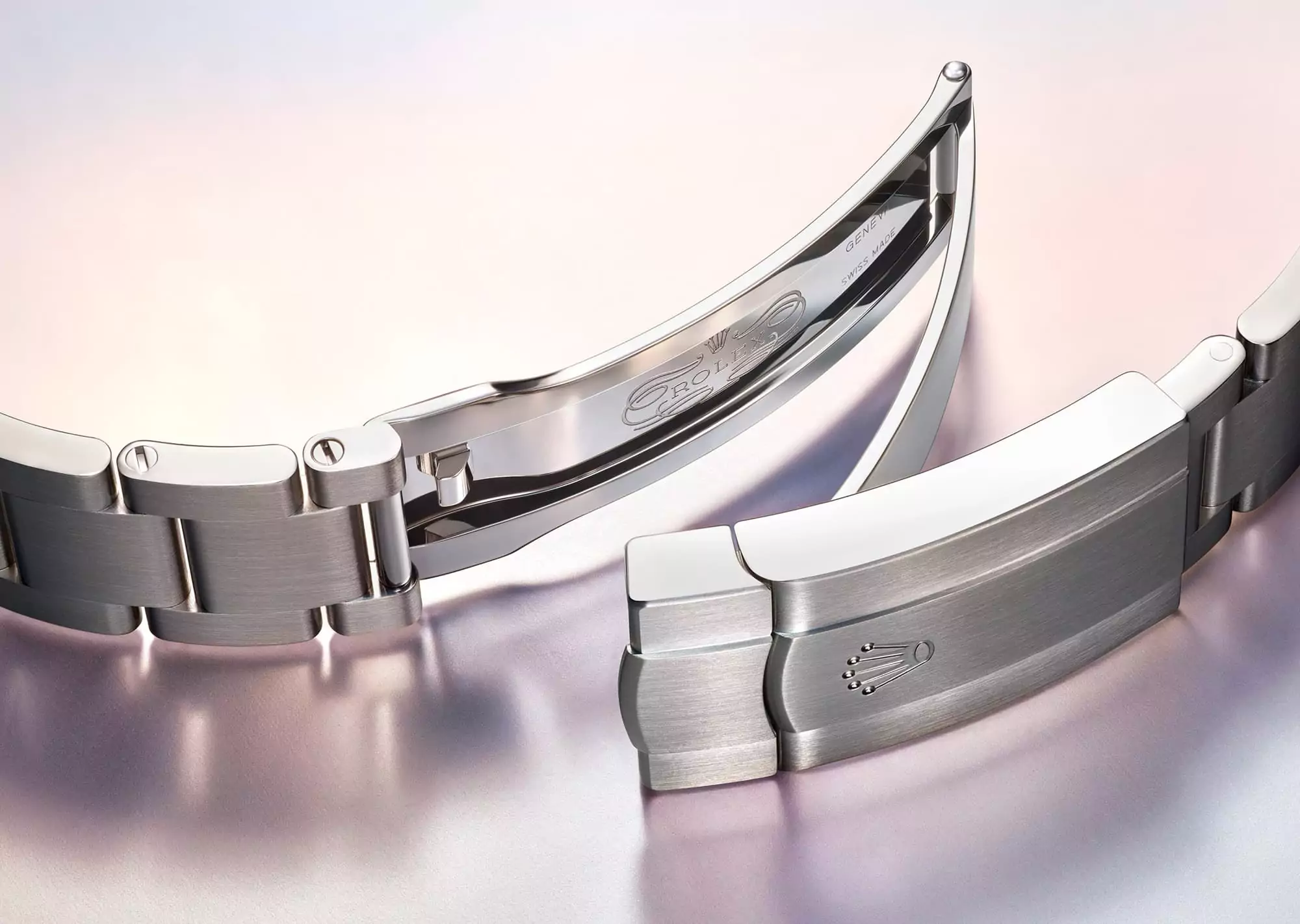 Das Oyster-Band und die Schließe der Rolex Oyster-Clasp Perpetual